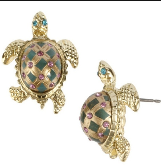 Betsey Johnson Other - Betsey johnson turtle stud earrings nwt